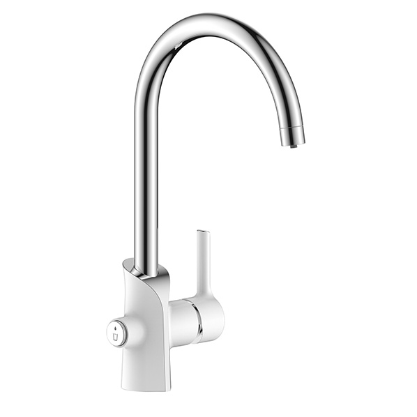 40-09L ELAT white  Смеситель для кухни  ARGO kran 4009lelatwhite - Вид №1