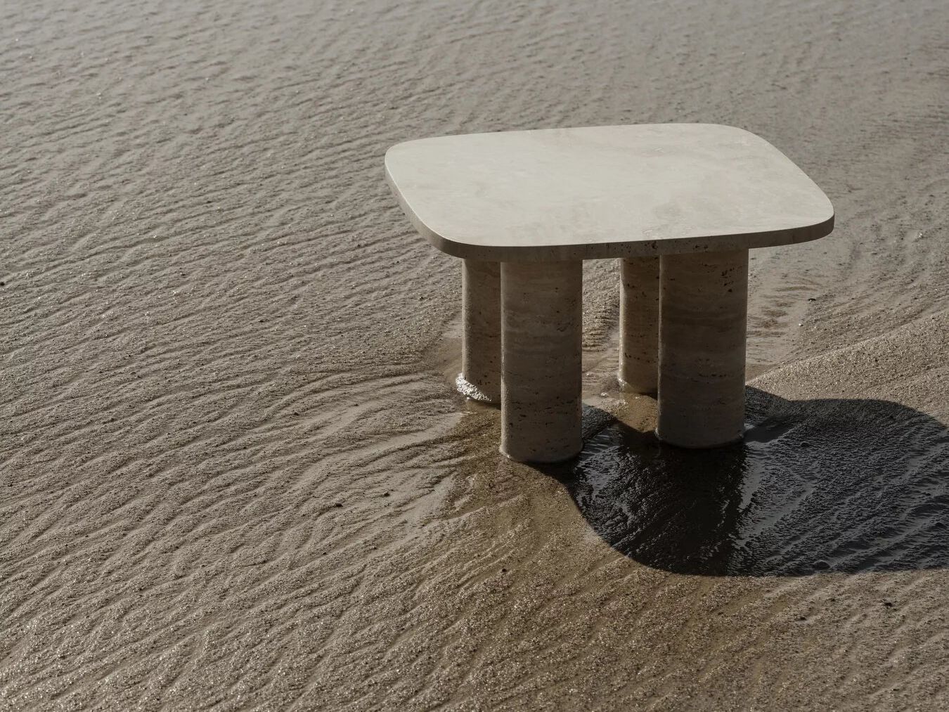 Квадратный журнальный столик из травертина blomus волос ARCH-00151770 - Вид №4