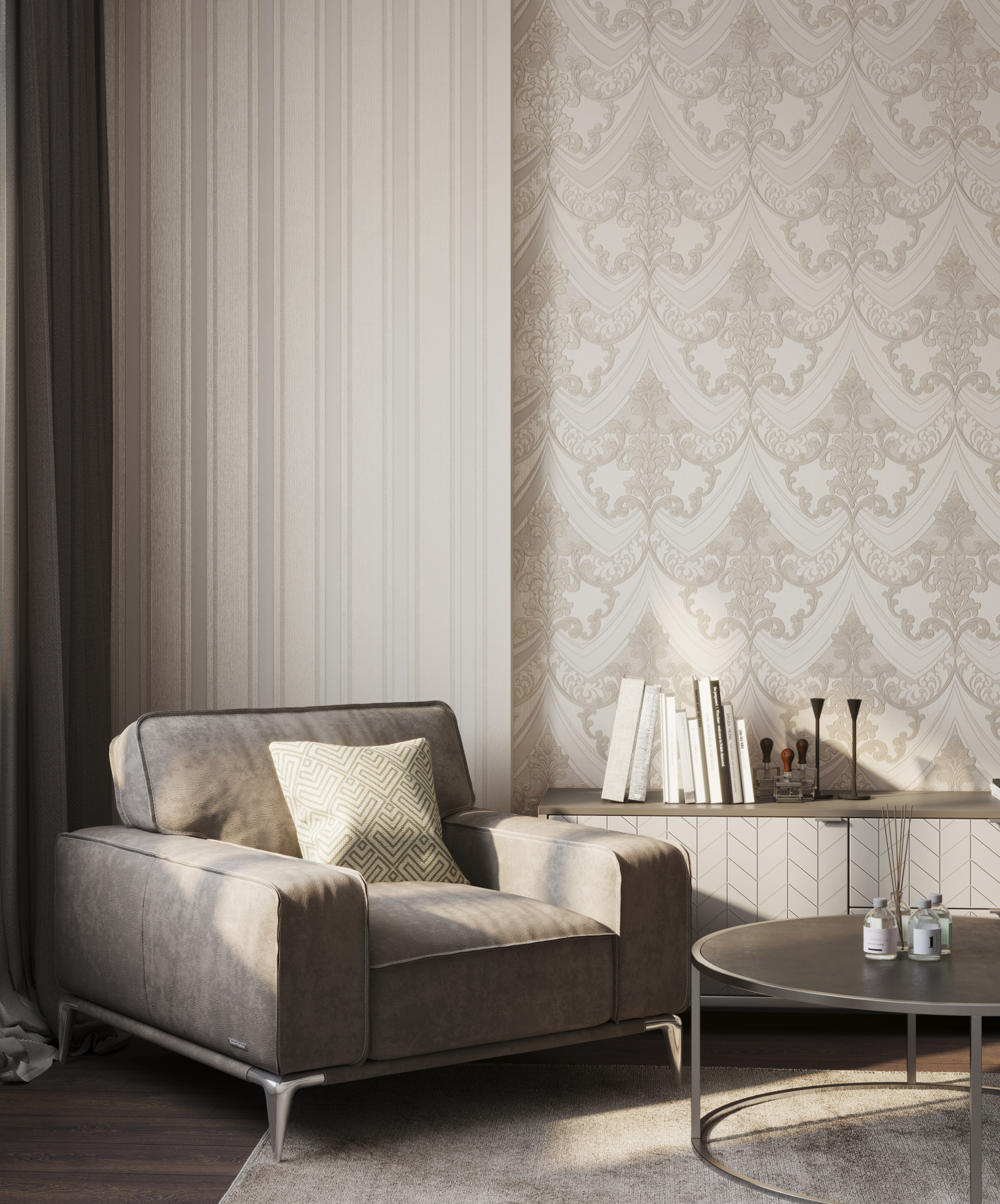 Рулон обоев основа Флизелиновая HC71285-12 Home Color Мин. заказ 8 рулонов HC7128512 - Вид №6