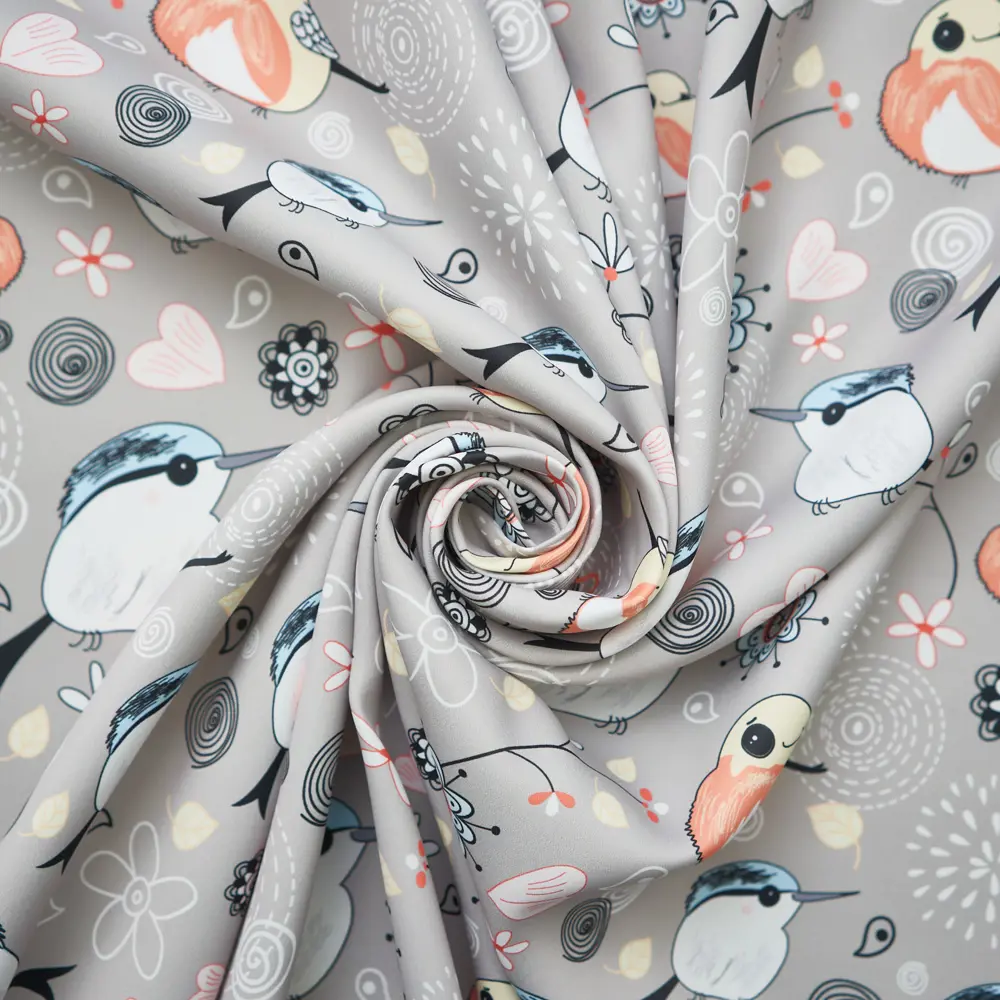 WITERRA Штора на ленте «Птички» бежевая 160×260 см 89079750 STLM-0078132 - Вид №5