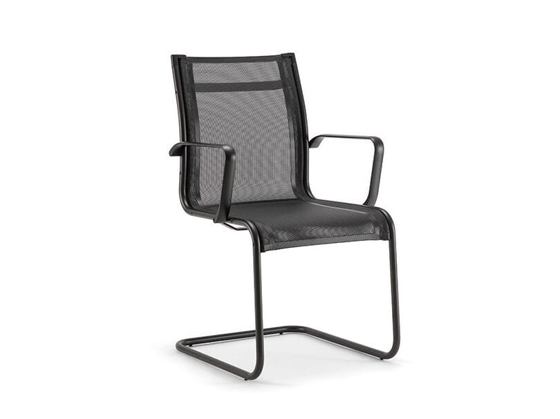 Сетчатый консольный стул с подлокотниками Nahu Aalborg Air ARCH-00032983