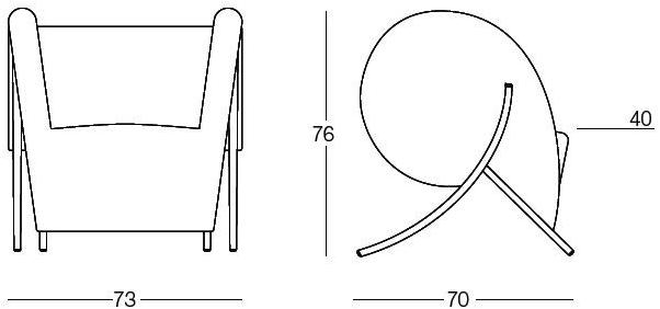 arflex Мягкое кресло с подлокотниками sun-id-1361448 - Вид №3