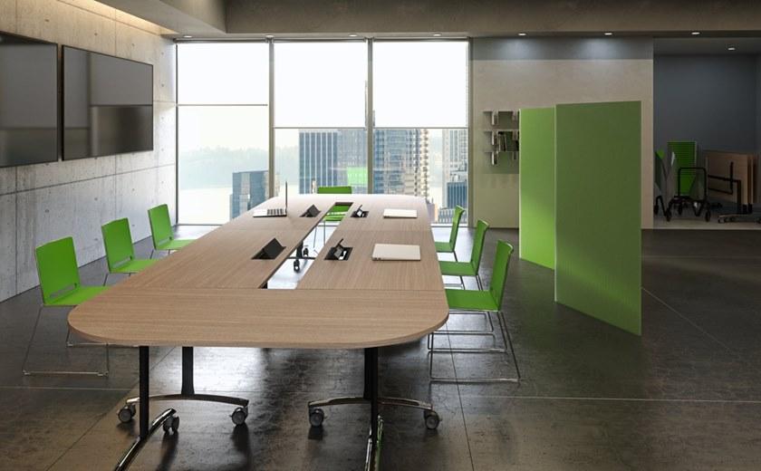 IBEBI Стол для переговоров со складной столешницей на колесиках Archimede project sun-id-1482125 - Вид №12