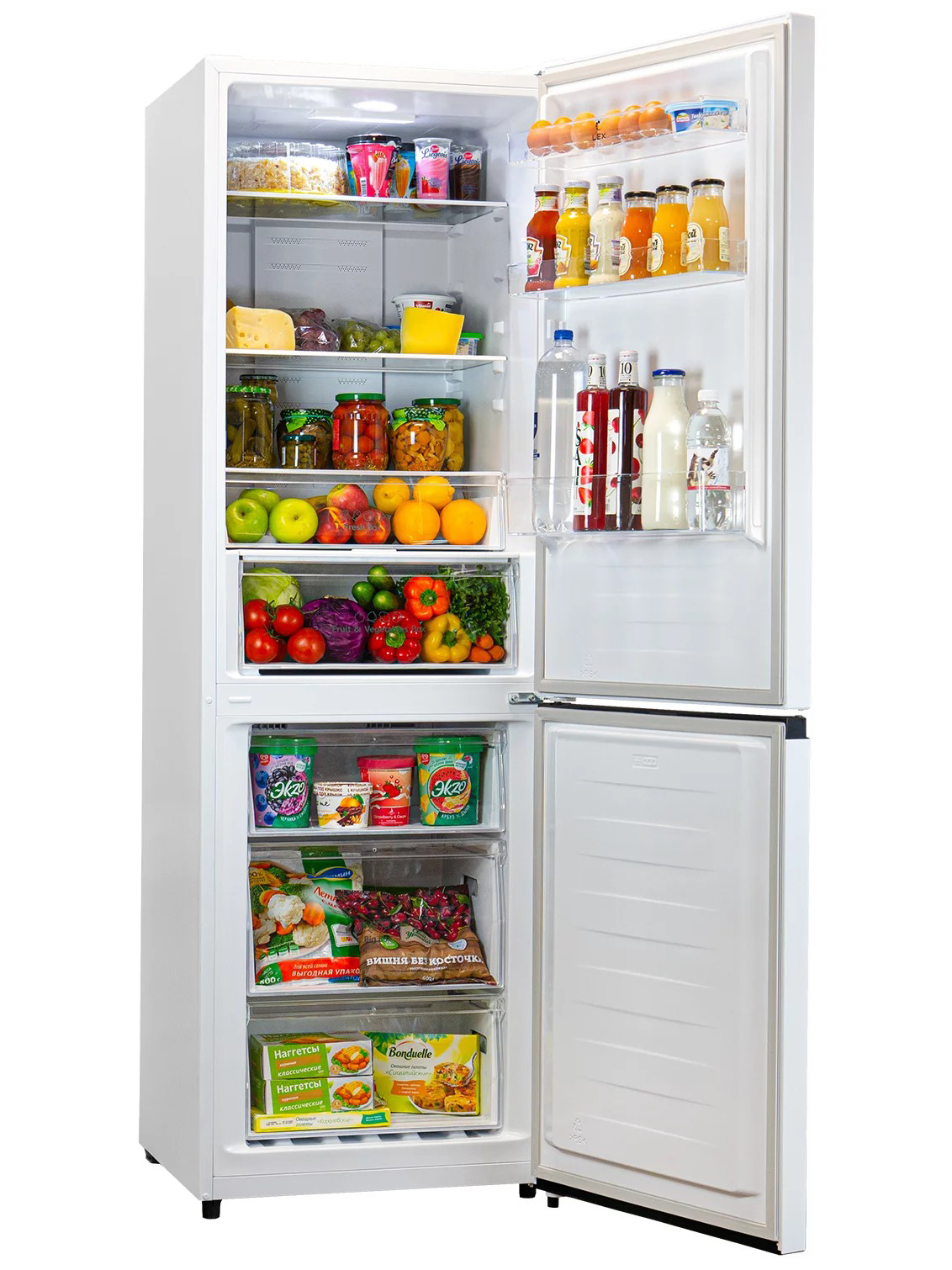 8192052 Холодильник с морозильником   LEX RFS 204 NF WH белый STDN-0048259 - Вид №5