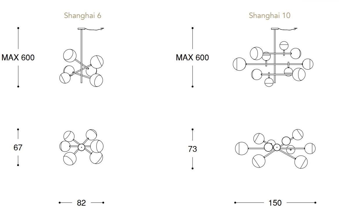 Reflex Led люстра из боросиликатного стекла Bulles sun-id-1398720 - Вид №3