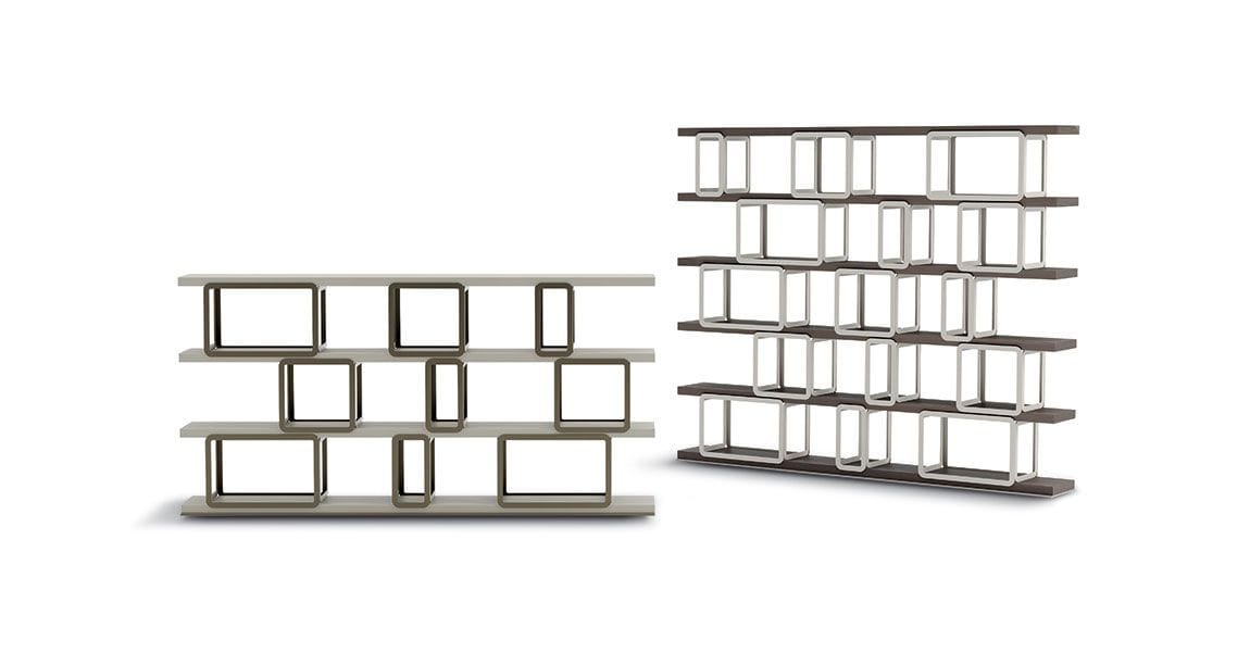 Книжный шкаф из металла и дерева Vittoria Frigerio GRIFFI ARCH-00040746 - Вид №1