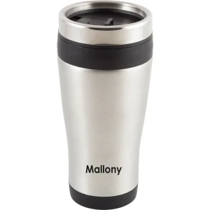 Термокружка 0.45 л Felicita пластиковая колба кнопка-клапан цвет нержавеющая сталь