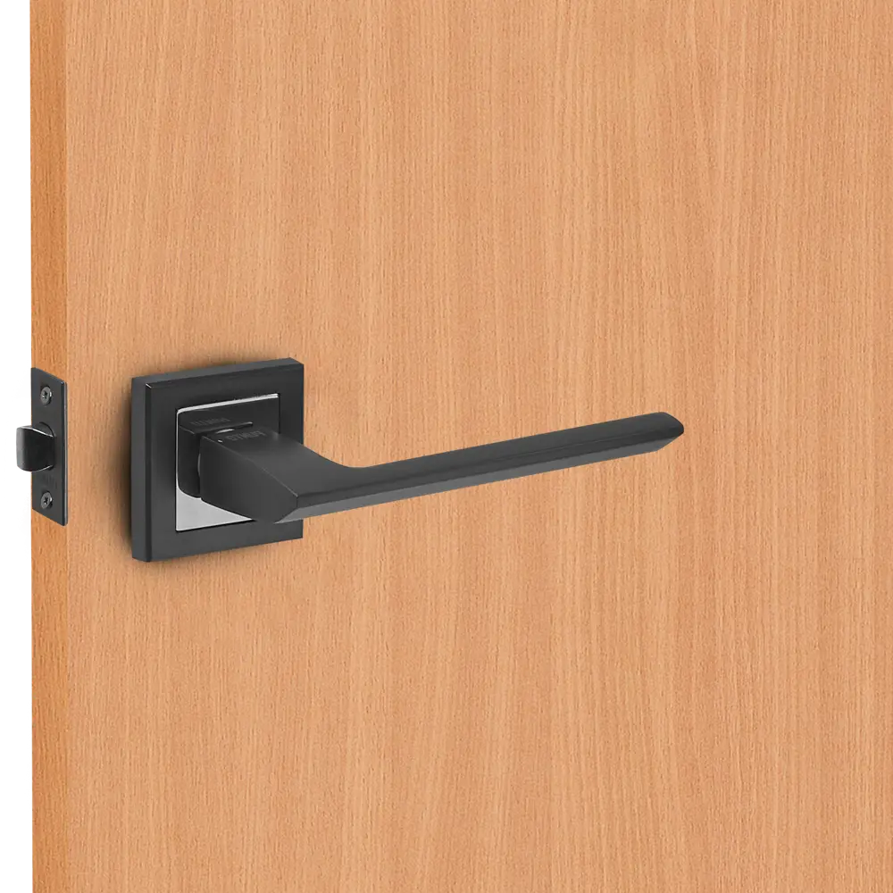 Дверные ручки Punto Blade без запирания комплект цвет графит/хром STLM-2052004 - Вид №6