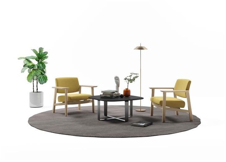 Grado Design Кресло с подлокотниками из дерева и ткани  Wid-ch-lg  - Вид №10