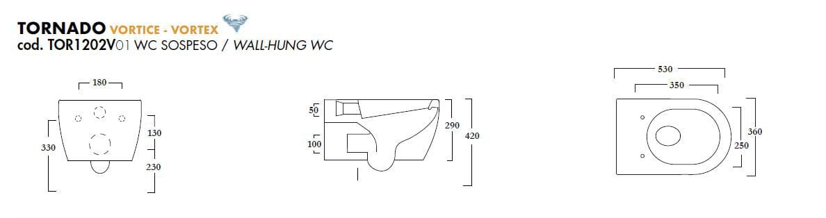 Туалет висит в витрине без бриды Olympia Ceramica ARCH-00139354 - Вид №4