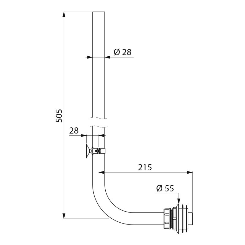 766002 Сливная труба DELABIE  - Вид №1