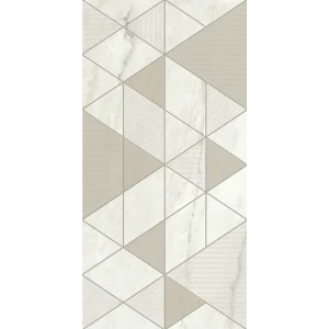 Декор настенный Azori Carlina 31.5x63 см сатинированный цвет серый