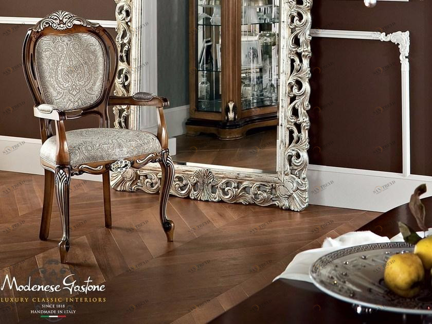 Modenese Gastone Мягкое кресло из ткани в стиле барокко с подлокотниками Bella vita sun-id-1365102