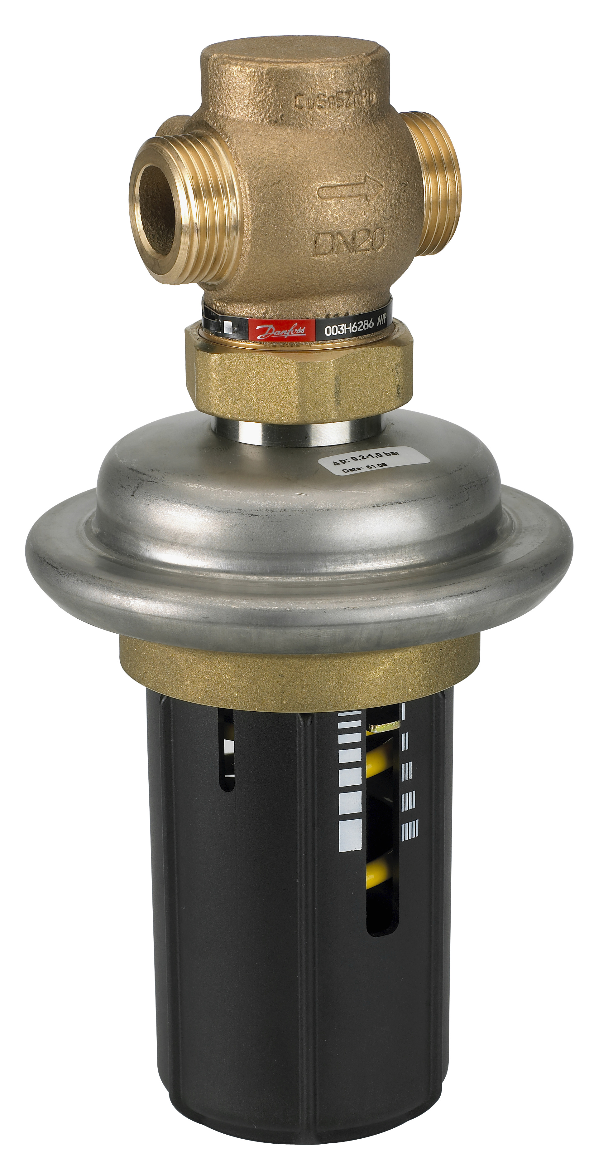 Danfoss Регулятор перепада давлений DPR для монтажа на обратном трубопроводе РПД DPR PN25 15/2,5 0,3-2,0резьб.,обр. 003H6134  - Вид №4