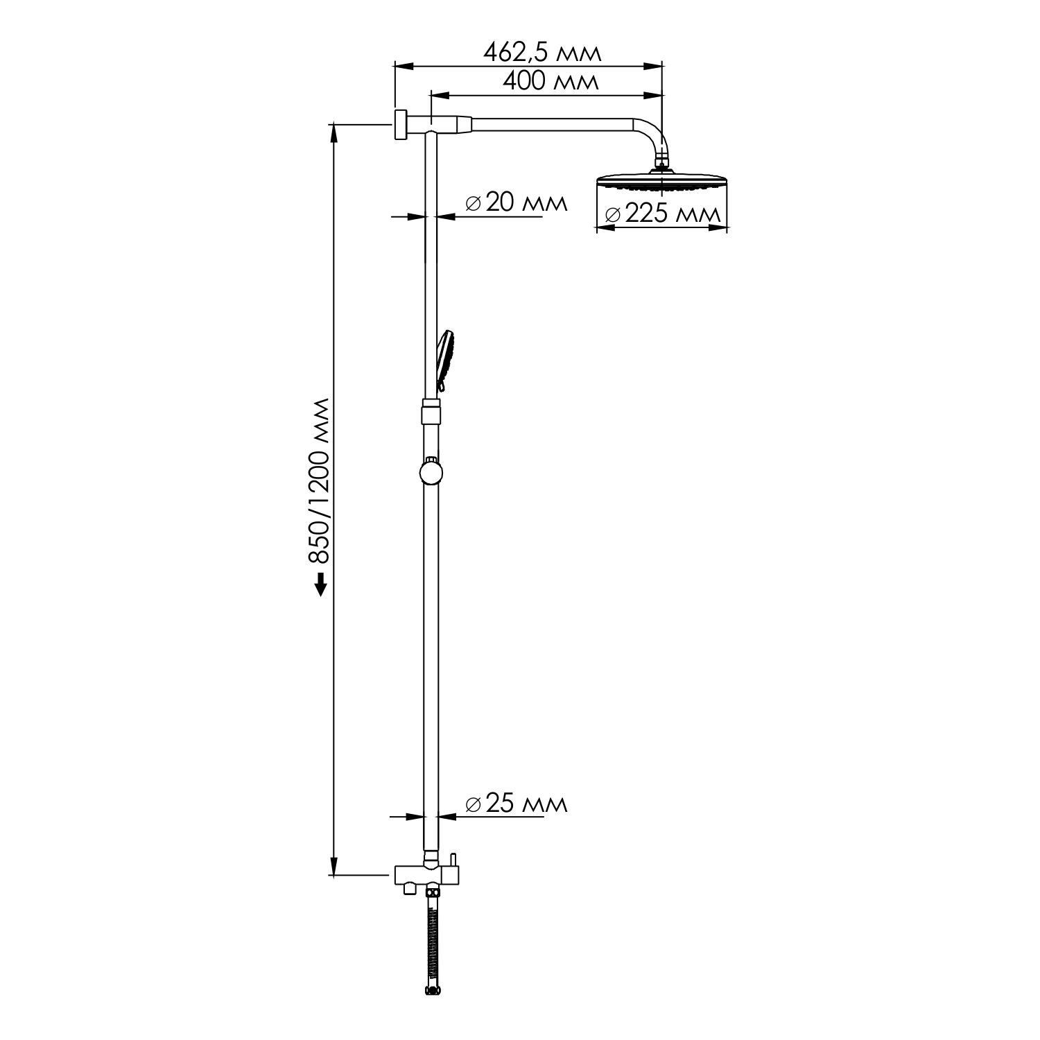 A066 Душевой комплект WasserKRAFT  - Вид №6