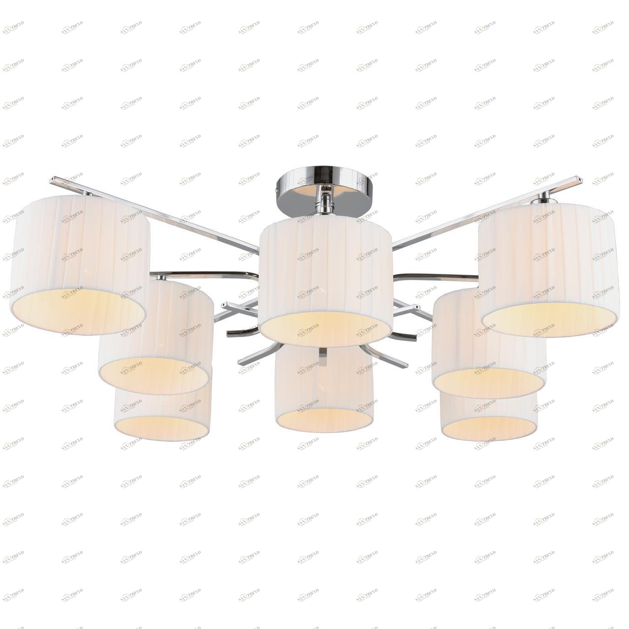 Потолочная люстра Omnilux Neviano OML-34207-08 OMNILUX NEVIANO 328314 Белый;хром 