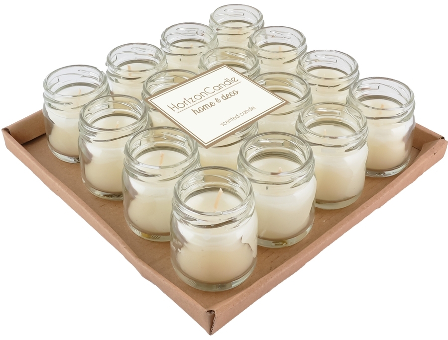 91017904 Свеча Horizon Candles в стекле высота 45 мм d 50 мм 16 шт/уп ваниль STLM-0443311 MIR LIGHT