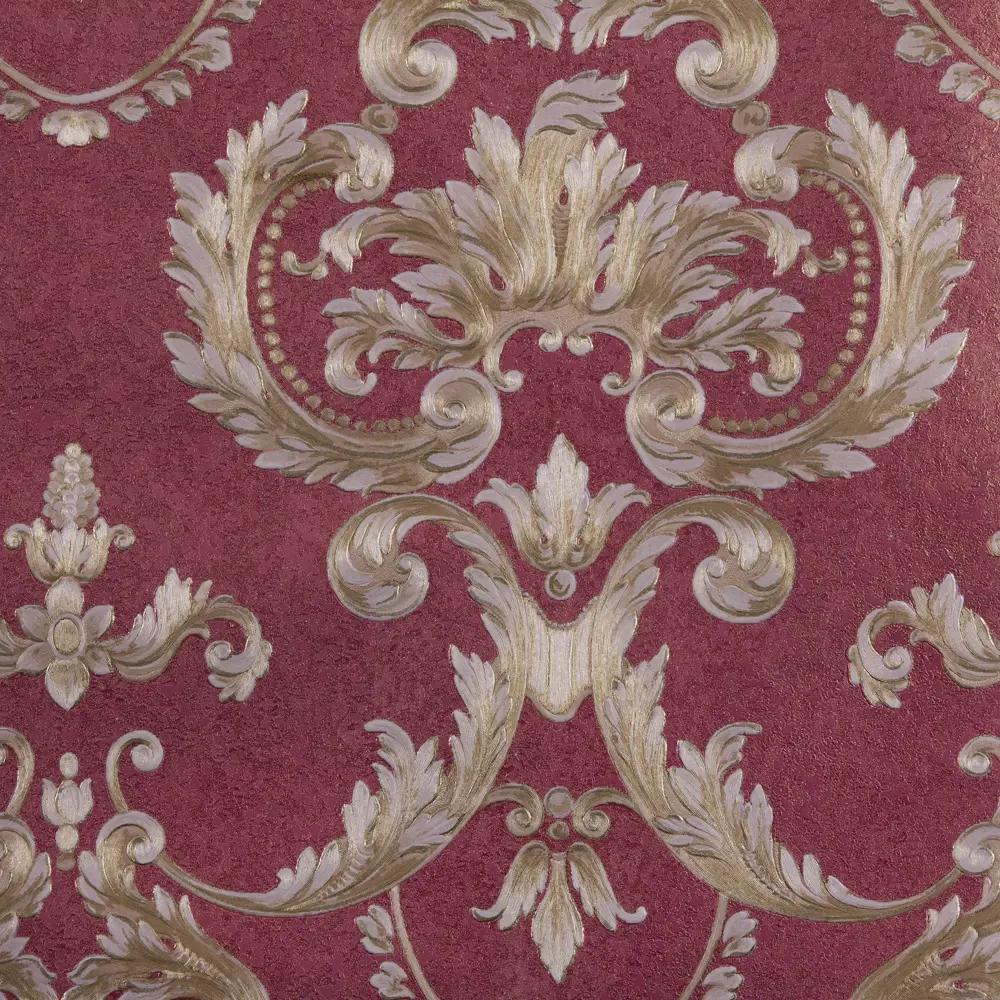 Обои флизелиновые 1.06х10 м дамаск цвет красный ER 4097-5 Erismann STLM-2010621 - Вид №1