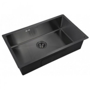 Мойка Zorg INOX-PVD 7444 GRAFIT, Zorg pvd 7444 GRAFIT Мойка кухонная прямоугольная Zorg