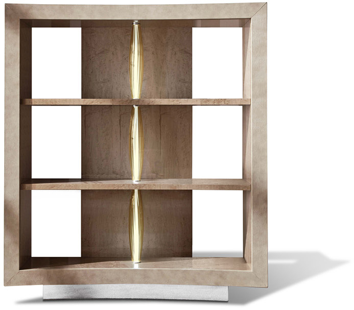 3084 Sunrise стеллаж с деревянными полками - giorgio collection