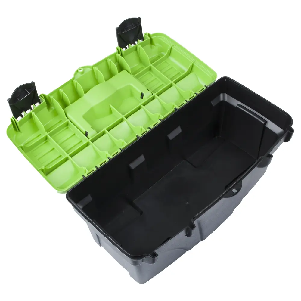 Ящик для инструмента пластик 410х190х180 мм, цвет зелёный Santreyd STLM-2141071 - Вид №2