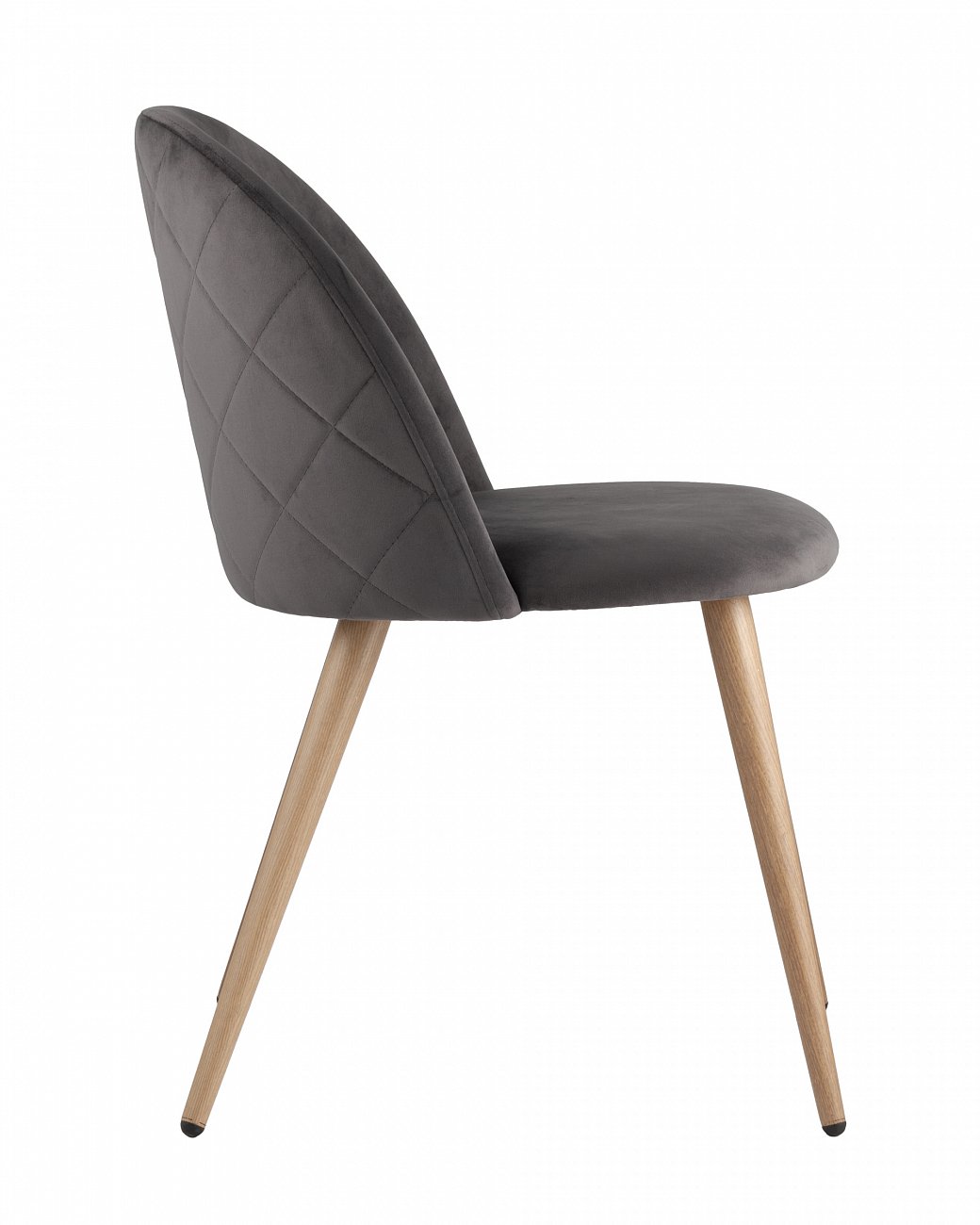 Стул с мягкой обивкой серый с ромбами "Лион" STOOL GROUP ДИЗАЙНЕРСКИЕ 00-3881979 Серый  - Вид №1