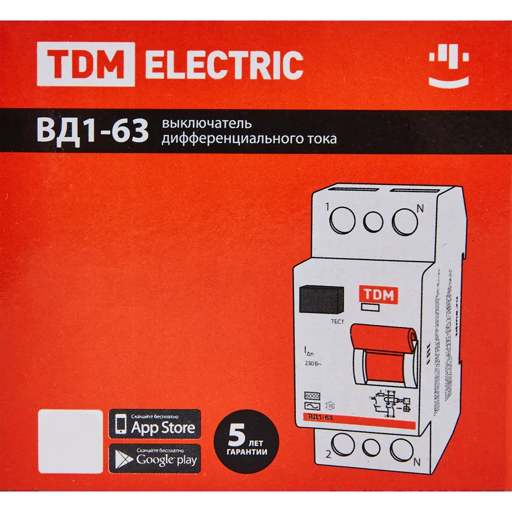 УЗО TDM Electric ВД1-63S - защита от поражения током и пожаров 89347163 STLM-1106997 - Вид №4
