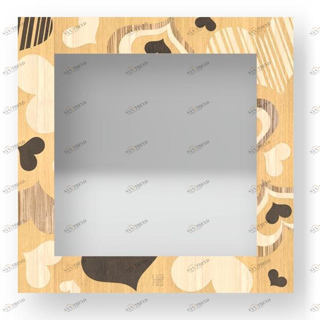 LIGNIS® Квадратное настенное зеркало в раме Dolcevita love 12.038