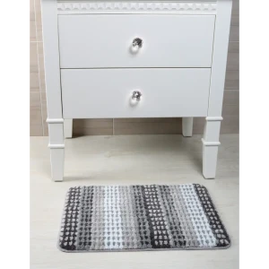Коврик для ванной комнаты Grampus Point 60x40 см цвет серый