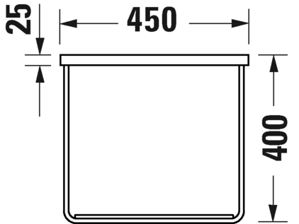 0031121000 DuraSquare Консоль металлическая подвесная **
Хром Black Matt Duravit - Вид №4