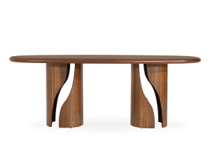 Овальный деревянный обеденный стол