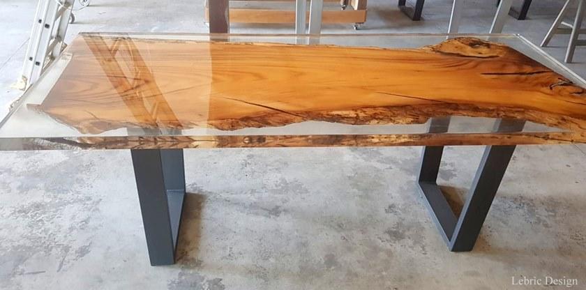 ANTICO TRENTINO Обеденный стол из смолы Lebrìc design - legno e resina sun-id-1383007 - Вид №5