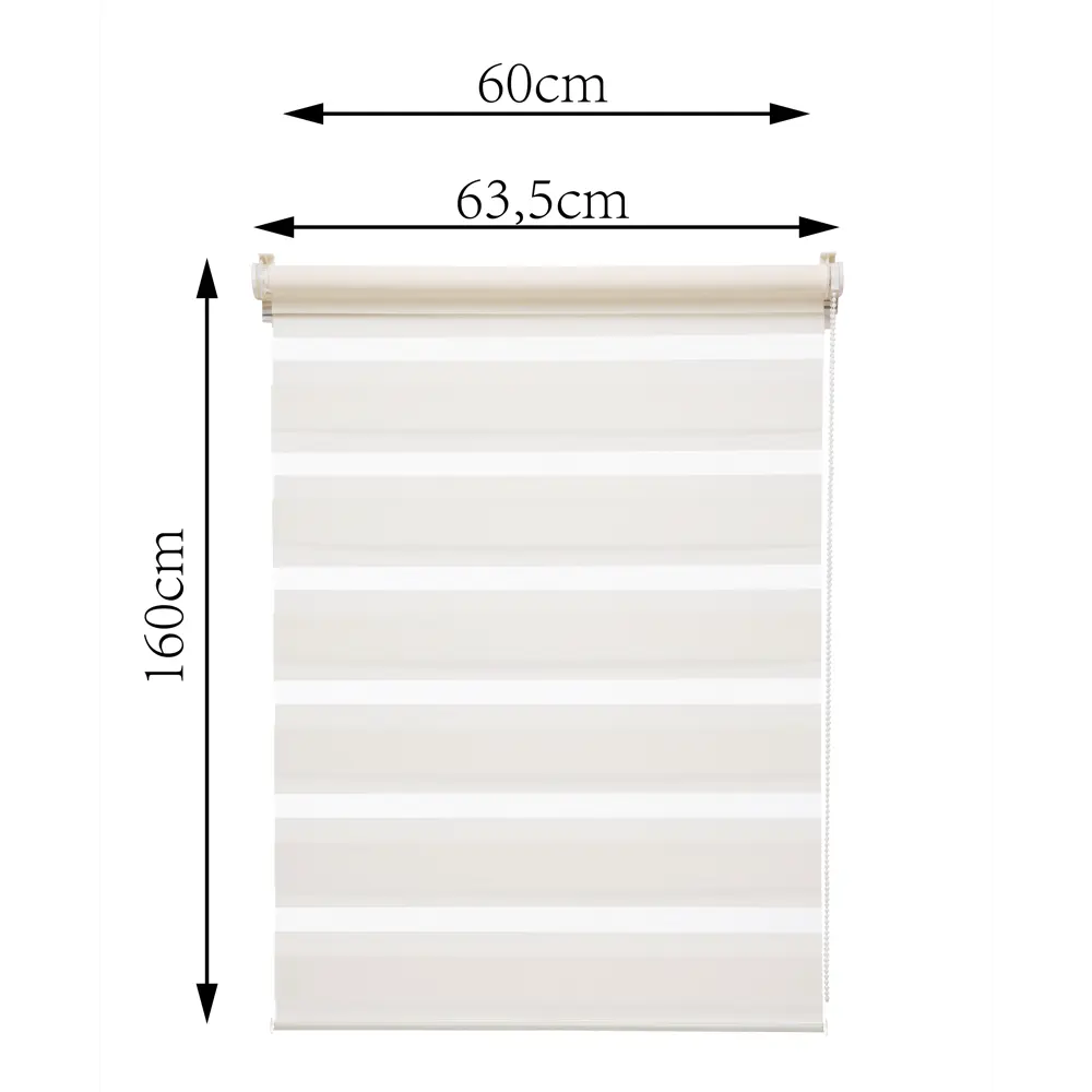 Штора рулонная день-ночь Inspire Peter 60x160 см экрю Cream 5 82691114 STLM-2106783 - Вид №3