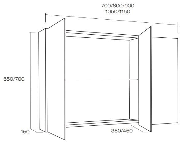 Настенное зеркало с корпусом и встроенным освещением DDL Inwall ARCH-00067537 - Вид №3