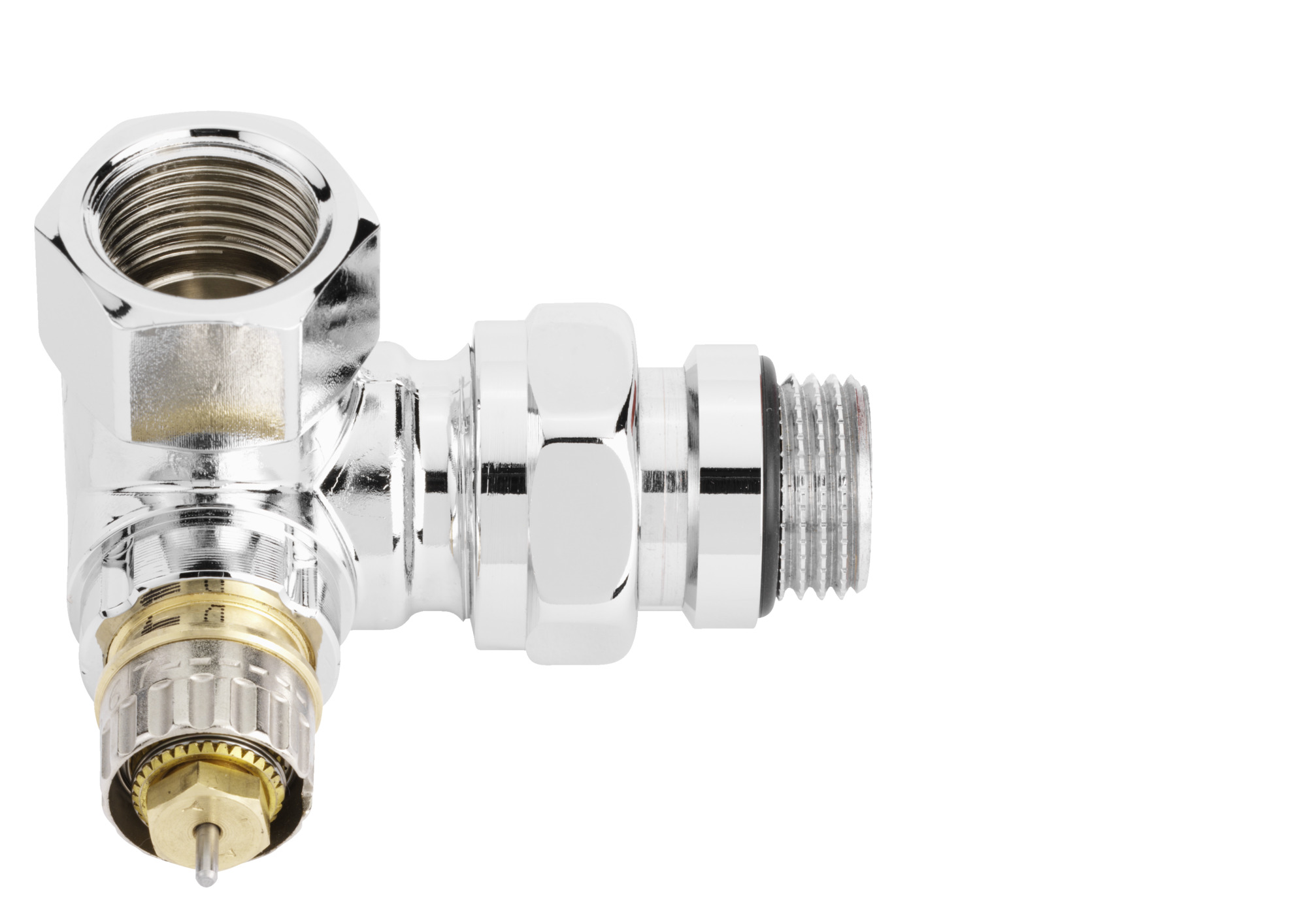 Danfoss Клапан RTR-N/RA-N для двухтрубной системы отопления RTR-N 15 Кл. т-рег. Угл. трехос, лев. 013G7022  - Вид №18