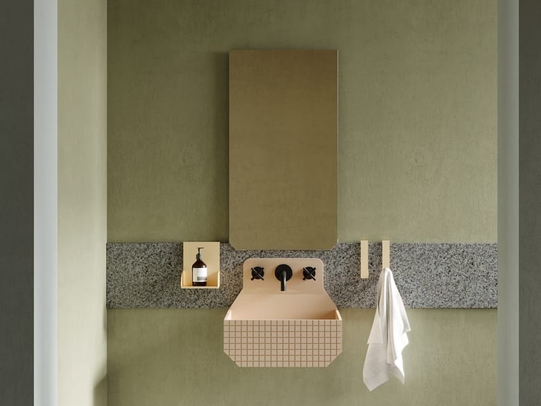 Прямоугольное настенное зеркало для ванной комнаты Ex.T Frieze ARCH-00029667 - Вид №1