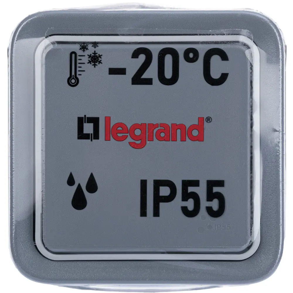 Переключатель накладной Legrand Plexo 1 клавиша цвет серый Плексо STLM-2187036 - Вид №5