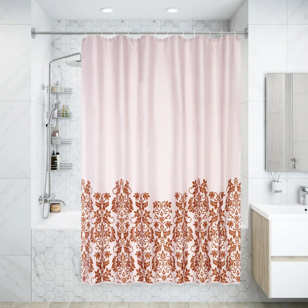 Штора для ванной Swensa Orso 180x200 см полиэстер цвет мультиколор BSC-90 STLM-2166523