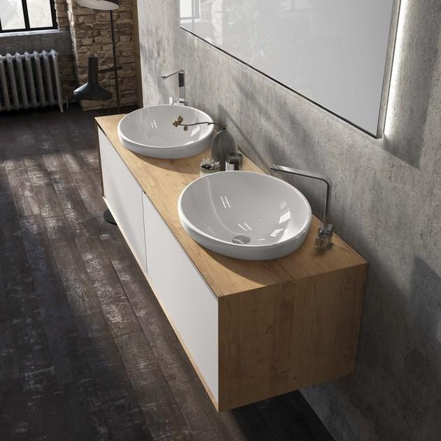 Mobiltesino Двойная тумба под умывальник Luxor 2.0 sun-id-1363411 - Вид №2