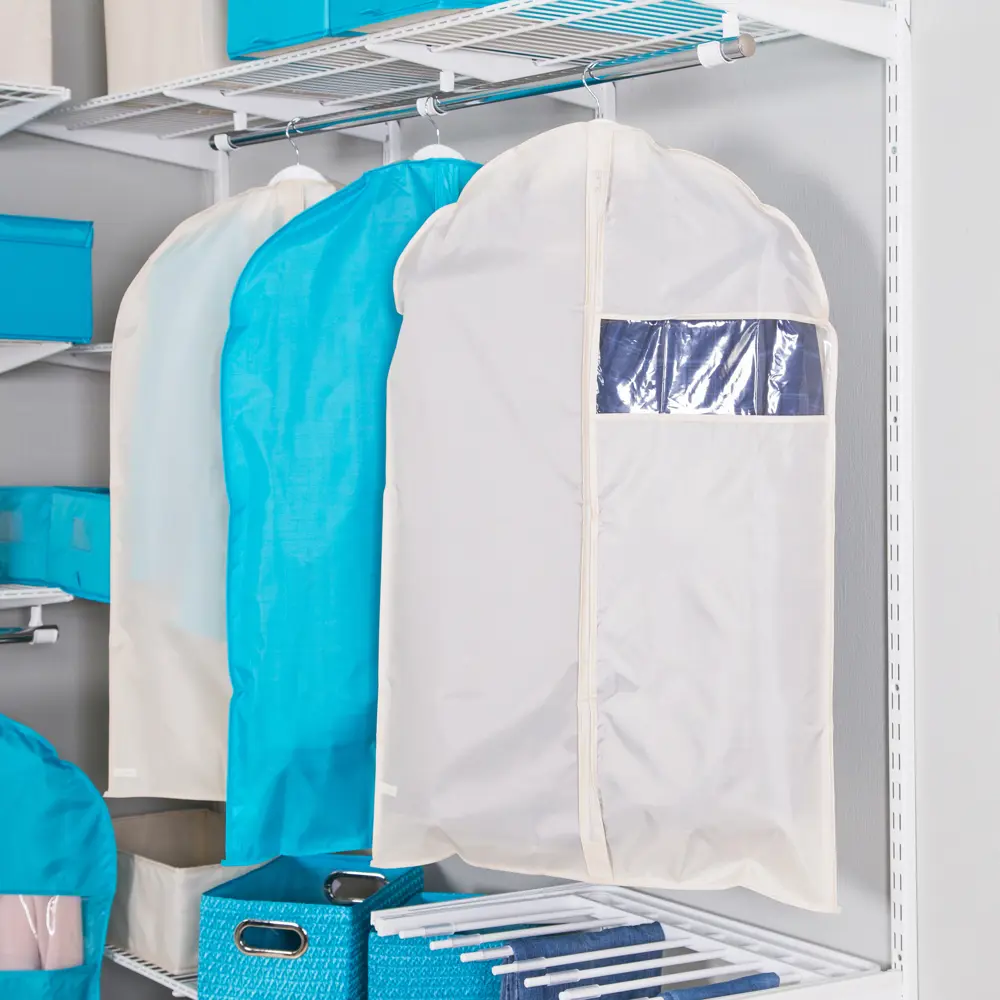 Чехол для одежды Spaceo 60х90 см цвет бежевый STLM-2048379 - Вид №4