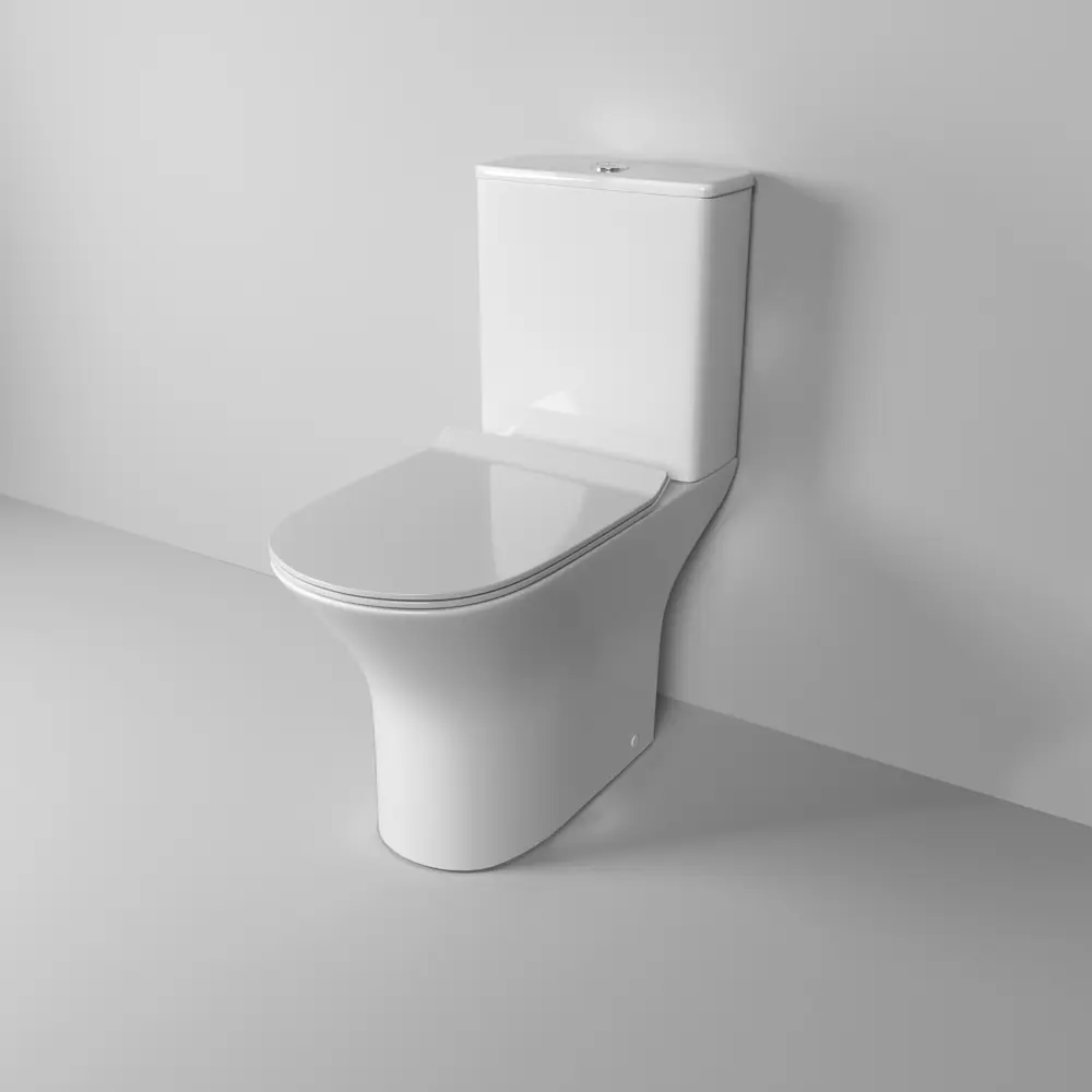 Унитаз-компакт Cezar безободковый сиденье с микролифтом двойной смыв цвет Santreyd GR STLM-2195765 - Вид №2