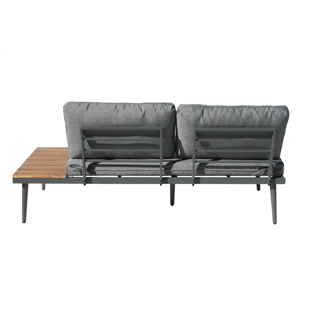 Набор мебели Лаин GS010 алюминий цвет серо-бежевый стол диван угловой элемент Santreyd STLM-2164388 - Вид №3