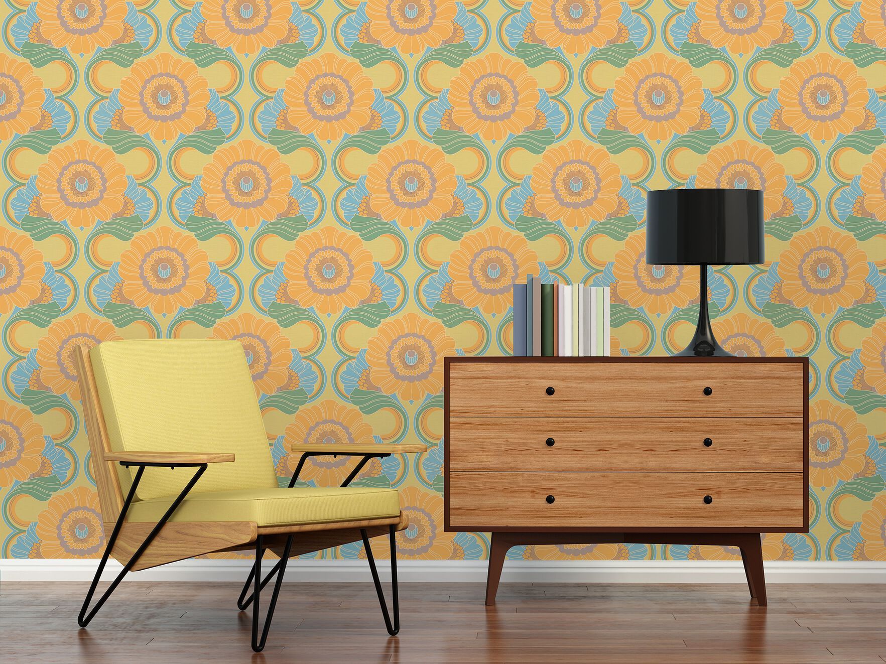 Обои с цветочными мотивами Architects Paper ретро шик ARCH-00152871