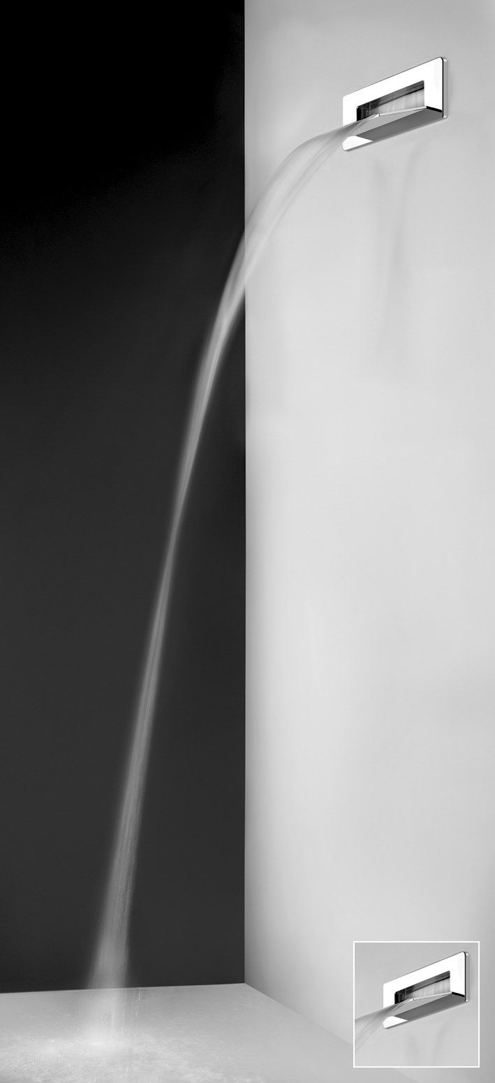 Стальная настенная насадка для душа с водопадом Gessi ARCH-00152486 - Вид №2