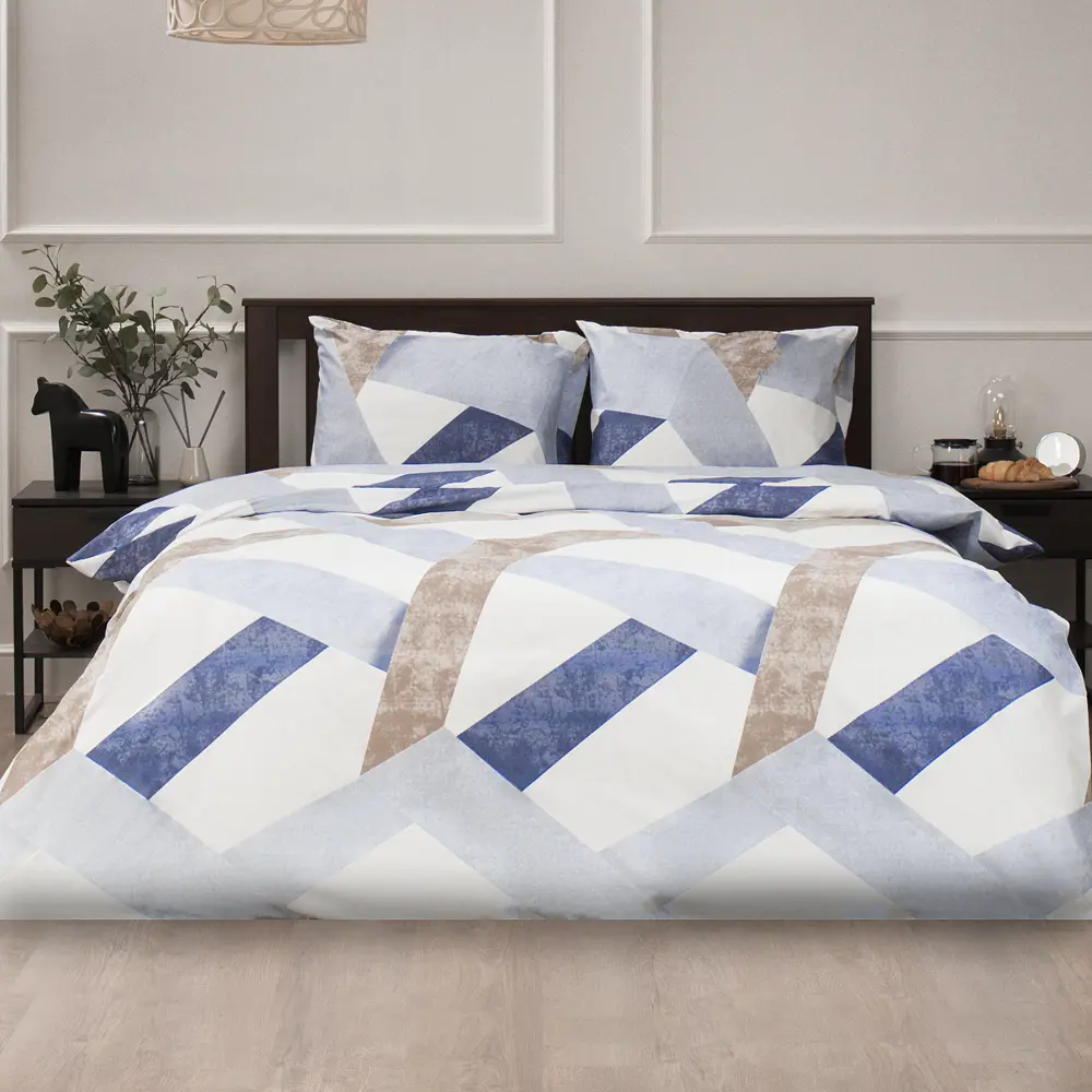 Комплект постельного белья Amore Mio Фирст евро полисатин разноцветный STLM-2107622