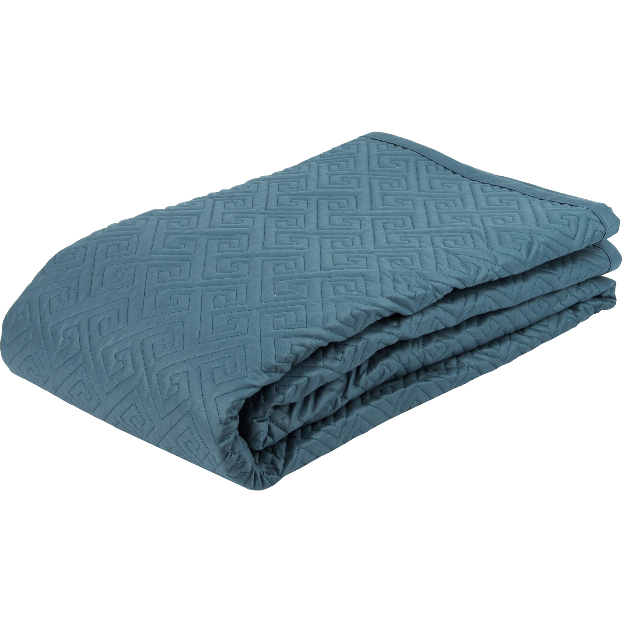 82898402 Покрывало Aqua 1, 220x240 см, хлопок, цвет серо-голубой Santreyd 