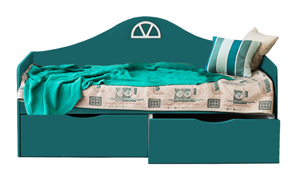 Подростковый диван-кровать с 2 ящиками "Амстердам" МАНДАРИН АМСТЕРДАМ 179541 Белый Santreyd  - Вид №1