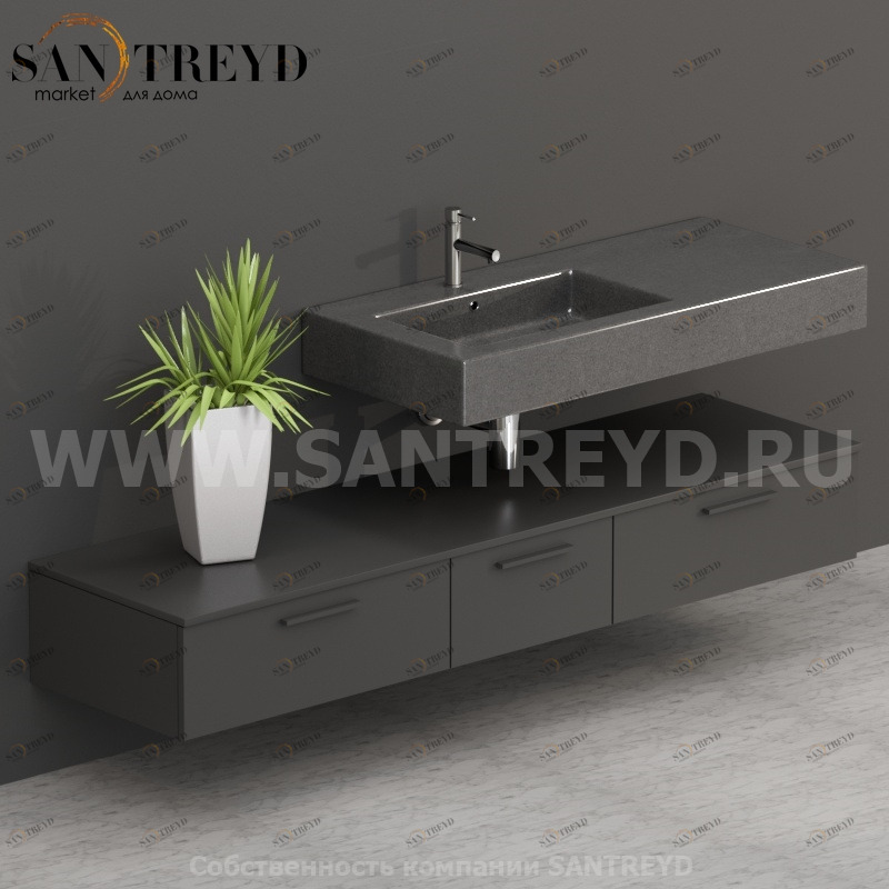 T18552CF2 Столешницы для использования в сочетании с тумбами и открытыми тумбами 185 см коричневая Globo ARREDO WOOD Италия Ceramica Globo