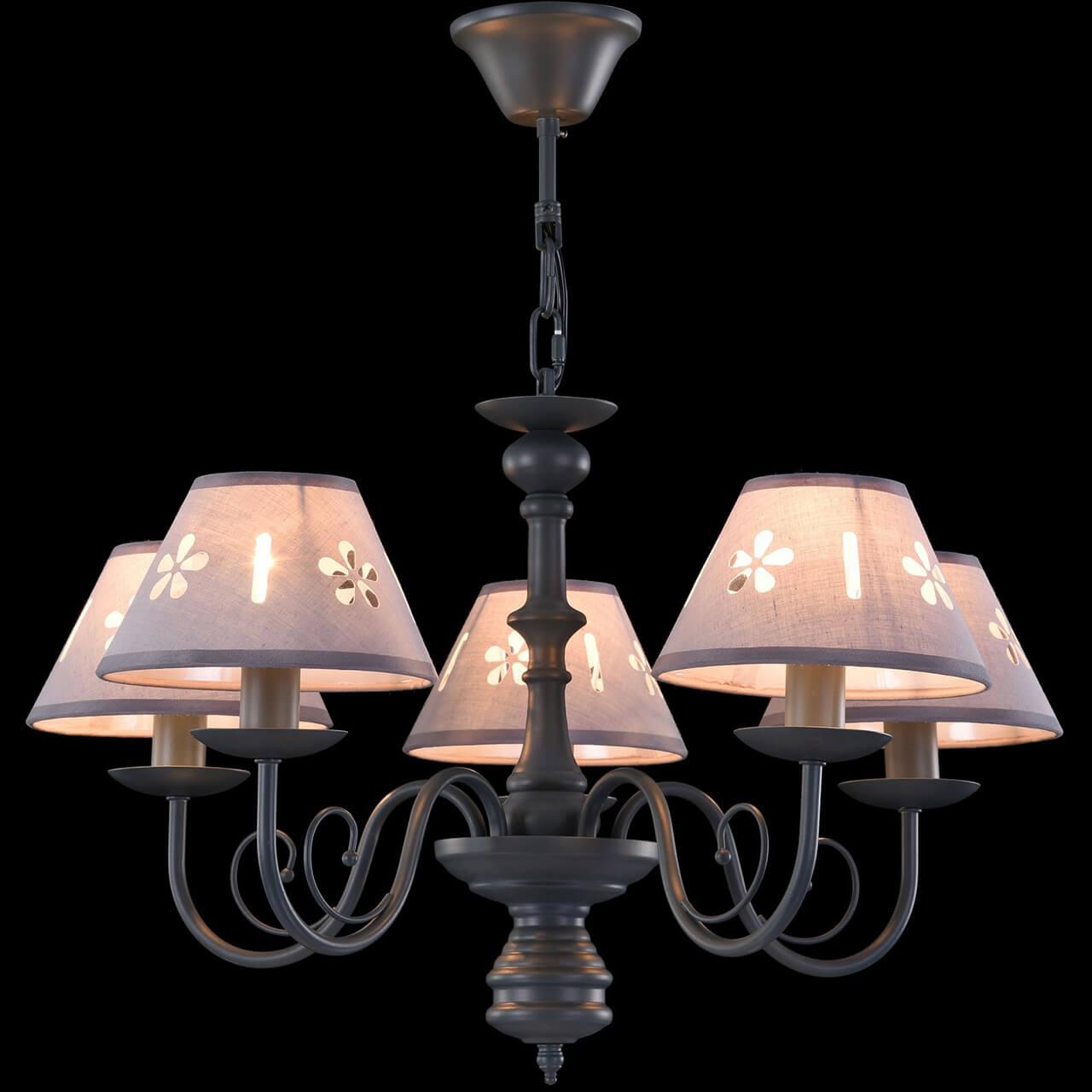 Подвесная люстра Freya Emily FR2537PL-05GR FREYA EMILY GRAY 187180 Серый  - Вид №3