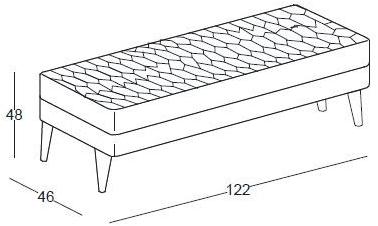 Bolzan Letti Мягкая скамейка тканью в современном стиле Corolle sun-id-1421070 - Вид №3